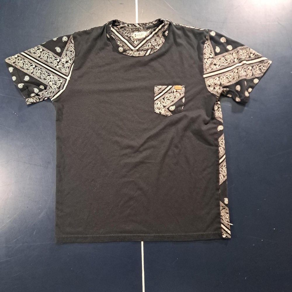 Kollab Men's Black and Grey T-shirt